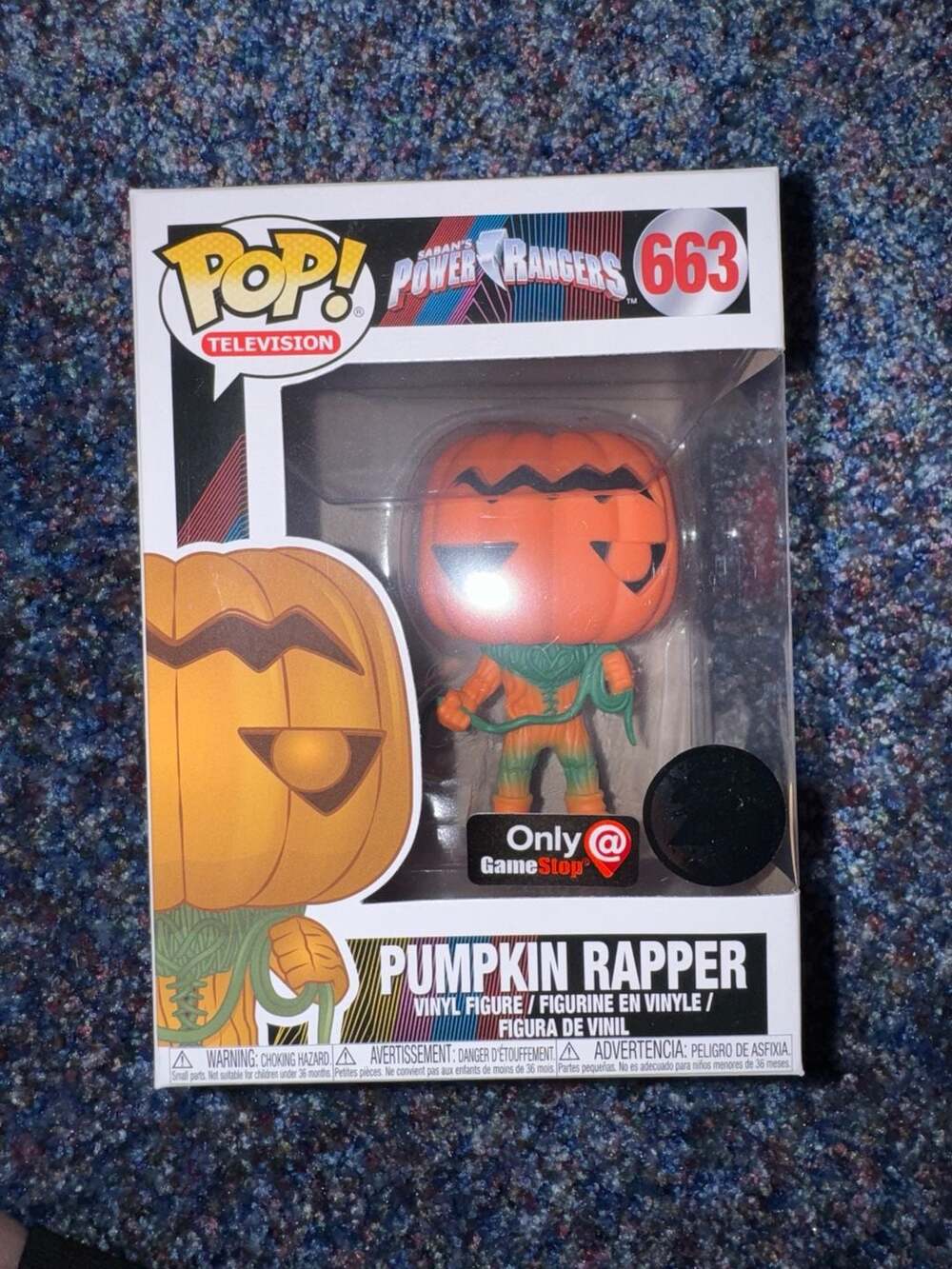 Funko Pop Television Sabans Power Rangers Pumpkin Rapper 663 GameStop Exclusive